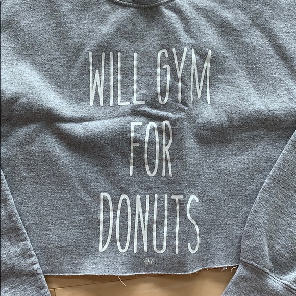 Cropped Grey Sweatshirt - Picture 3 of 3